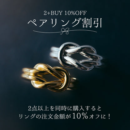 【Scat × zzzgoo】Square knot ring